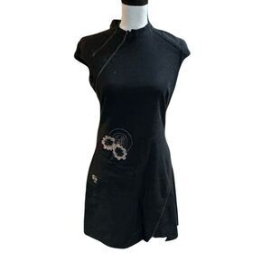 KanaBeach Biologik Y2K Floral Mini Hemp Dress